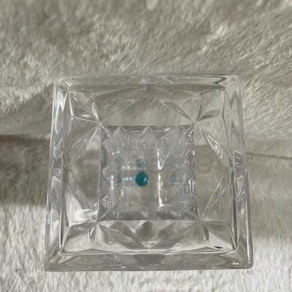 Vintage PARTYLITE Reversible Quad Crystal Candle Holder/Vase RETIRED - Picture 6 of 10